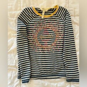 Striped Navy and White Kids Shirt
